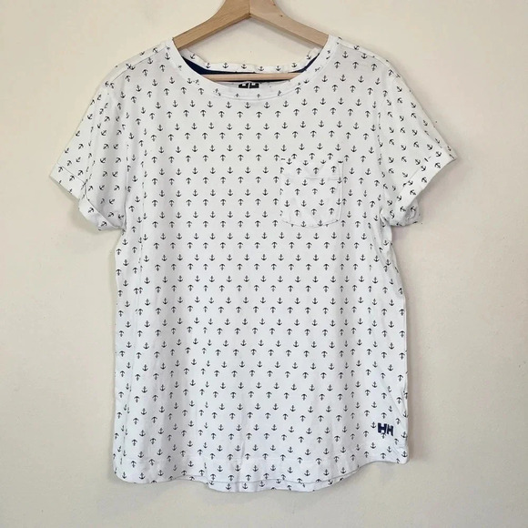 🌟✨2 for $30✨🌟 HELLY HANSEN | NAUTICAL PRINT SHORT  SLEEVE TEE - Picture 2 of 10